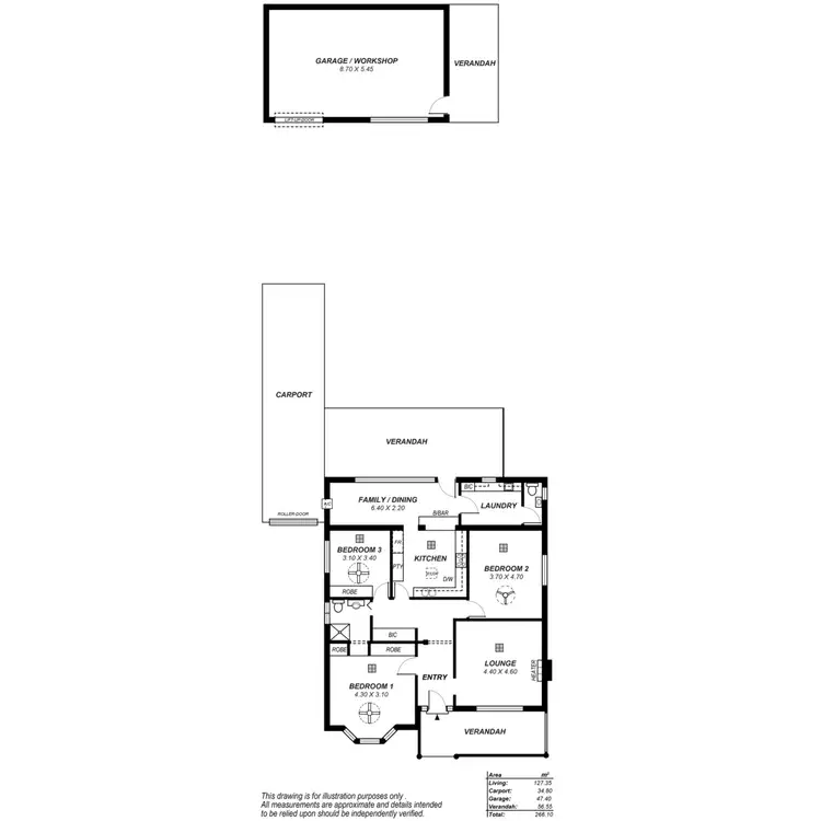 Floorplan of Homely house listing, 8 Gowland Street, Broadview SA 5083