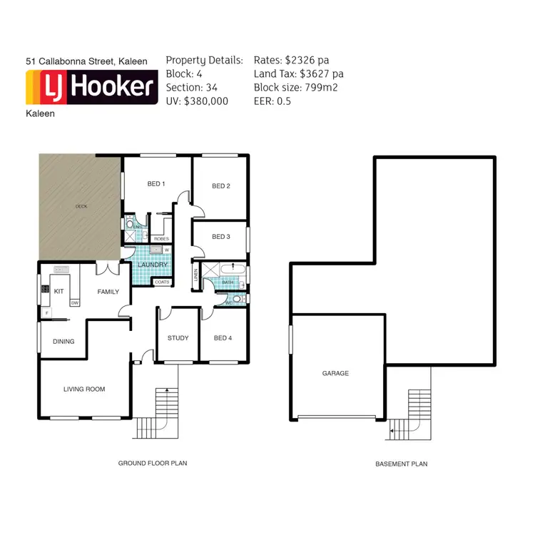 Floorplan of Homely house listing, 51 Callabonna Street, Kaleen ACT 2617