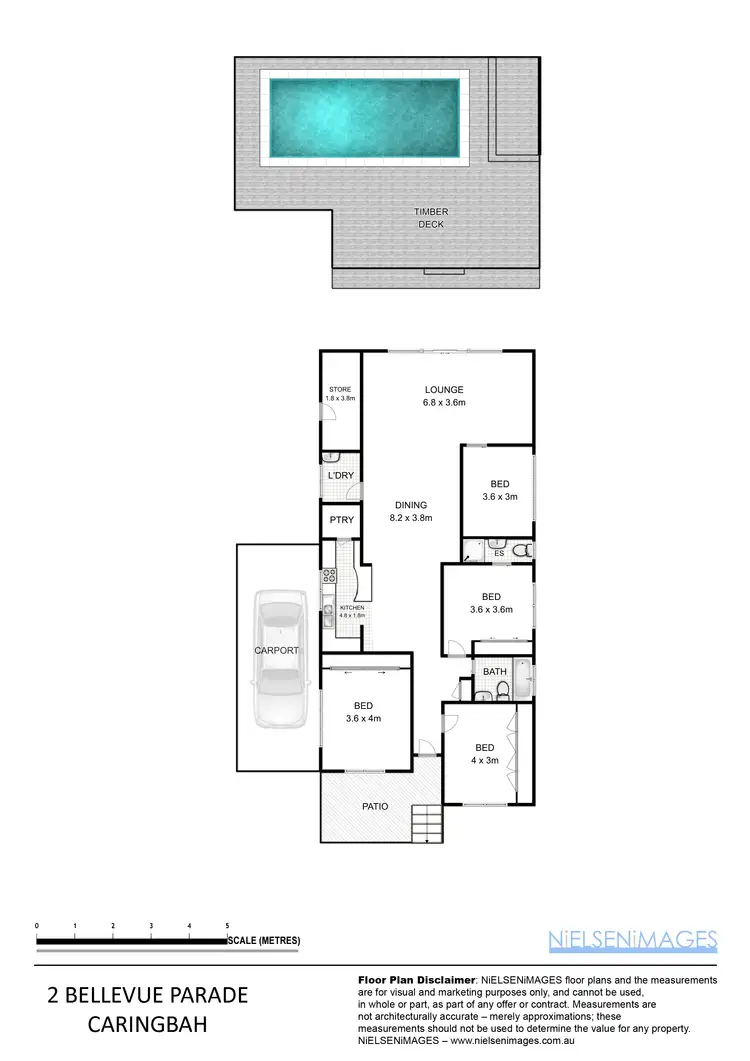 Floorplan of Homely house listing, 2 Bellevue Parade, Caringbah NSW 2229