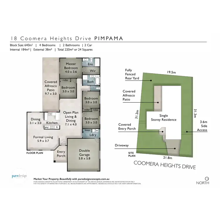 Floorplan of Homely house listing, 18 Coomera Heights Drive, Pimpama QLD 4209