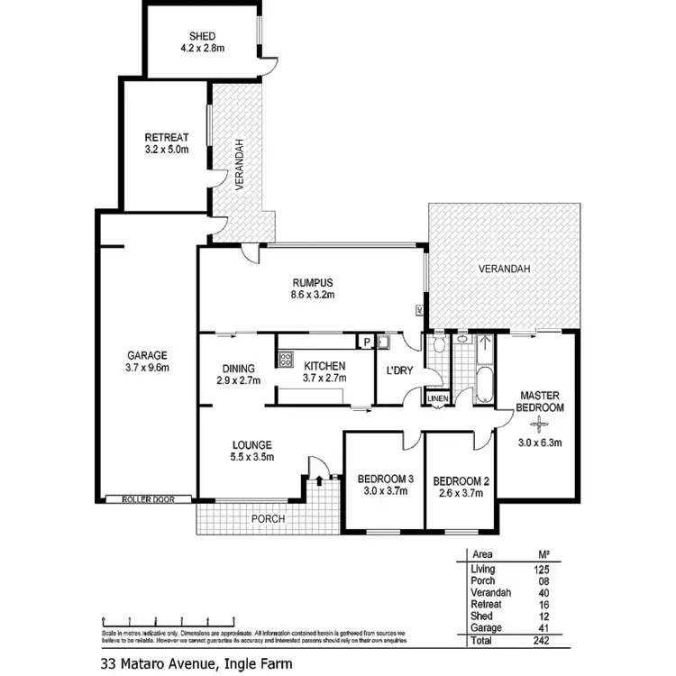 Floorplan of Homely house listing, 33 Mataro Avenue, Ingle Farm SA 5098