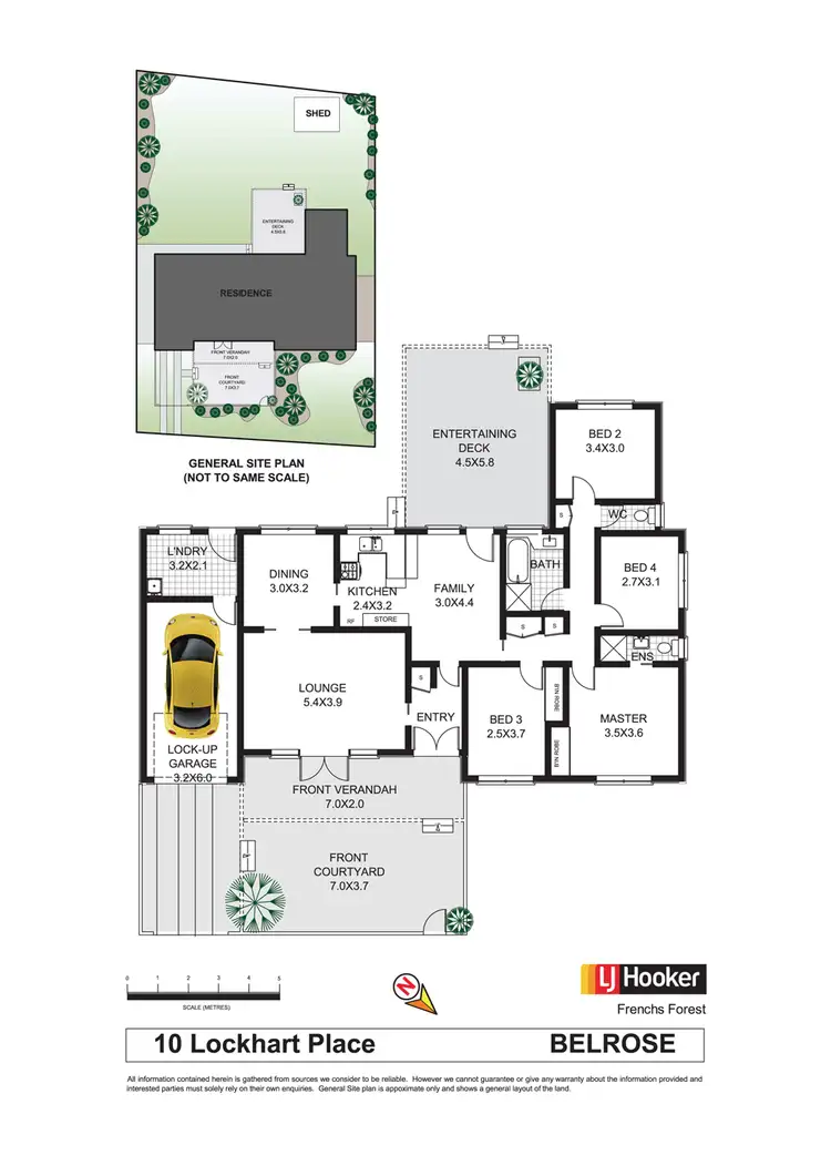Floorplan of Homely house listing, 10 Lockhart Place, Belrose NSW 2085