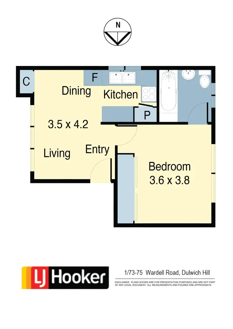 Floorplan of Homely apartment listing, 1/73-75 Wardell Road, Dulwich Hill NSW 2203