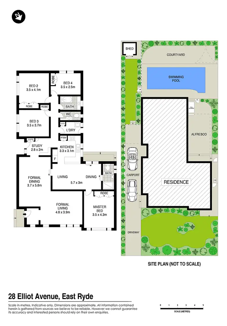Floorplan of Homely house listing, 28 Elliott Avenue, East Ryde NSW 2113