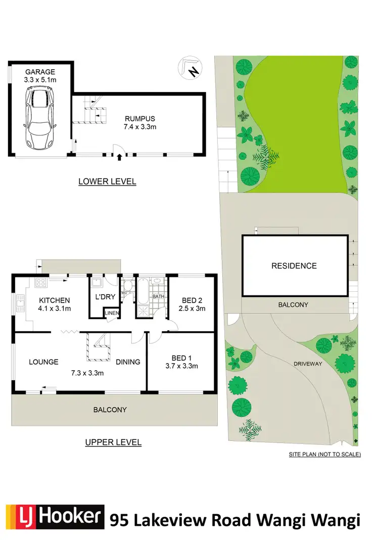 Floorplan of Homely house listing, 95 Lakeview Road, Wangi Wangi NSW 2267