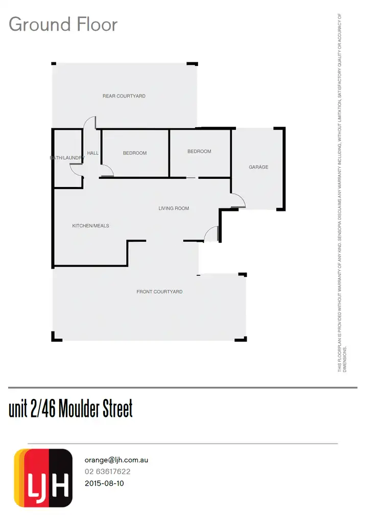 Floorplan of Homely unit listing, 2/46-50 Moulder Street, Orange NSW 2800