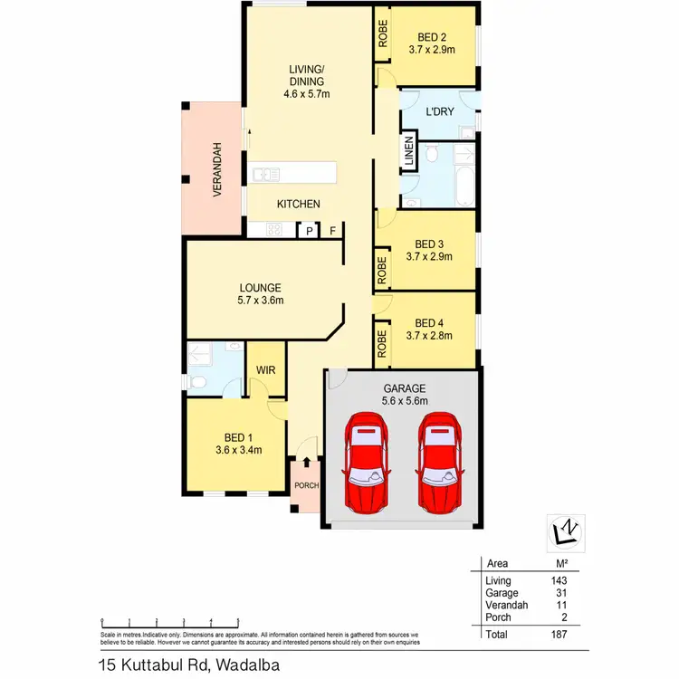 Floorplan of Homely house listing, 15 Kuttabul Road, Wadalba NSW 2259