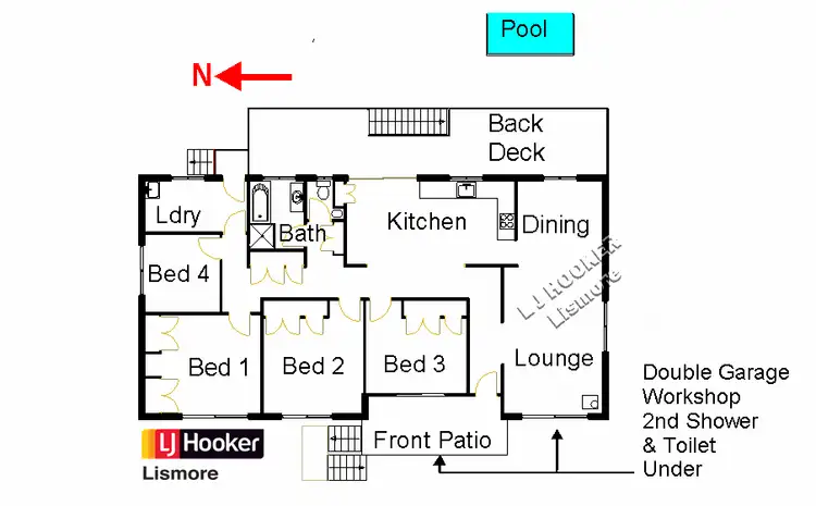 Floorplan of Homely house listing, 5 Mark Place, Goonellabah NSW 2480