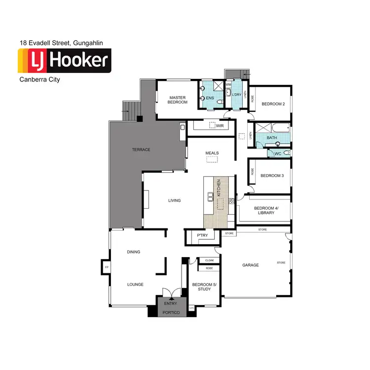 Floorplan of Homely house listing, 18 Evadell Street, Gungahlin ACT 2912