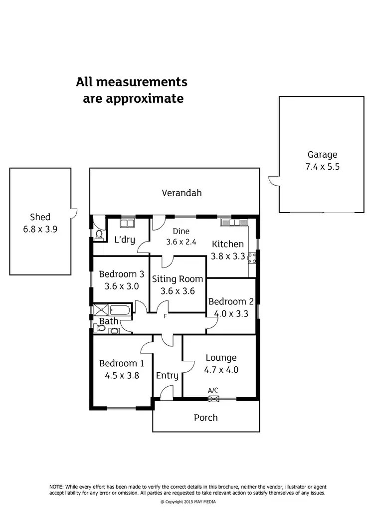 Floorplan of Homely house listing, 22 Fifth Avenue, Cheltenham SA 5014