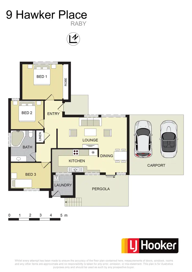 Floorplan of Homely house listing, 9 Hawker Place, Raby NSW 2566