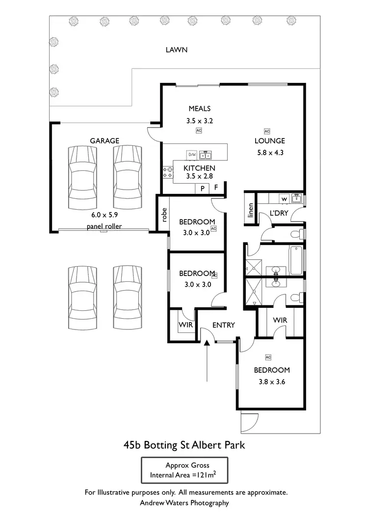 Floorplan of Homely house listing, 45b Botting Street, Albert Park SA 5014