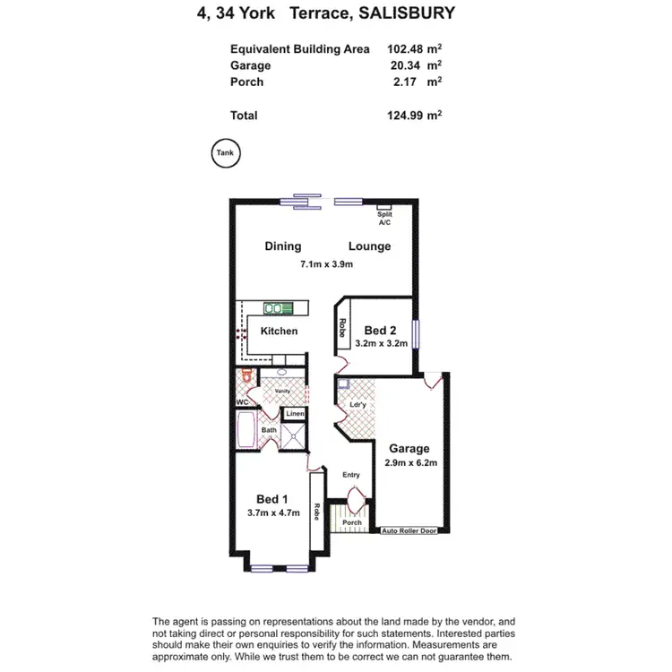 Floorplan of Homely house listing, 4/34 York Terrace, Salisbury SA 5108