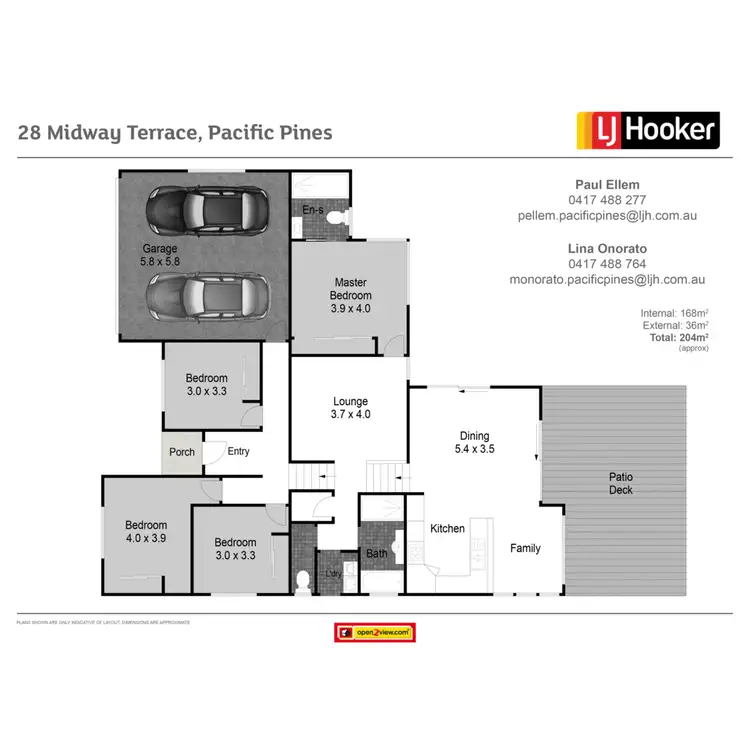 Floorplan of Homely house listing, 28 Midway Terrace, Pacific Pines QLD 4211