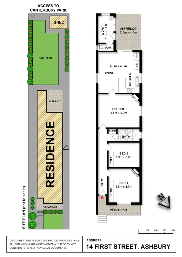 Floorplan of Homely house listing, 14 First Street, Ashbury NSW 2193