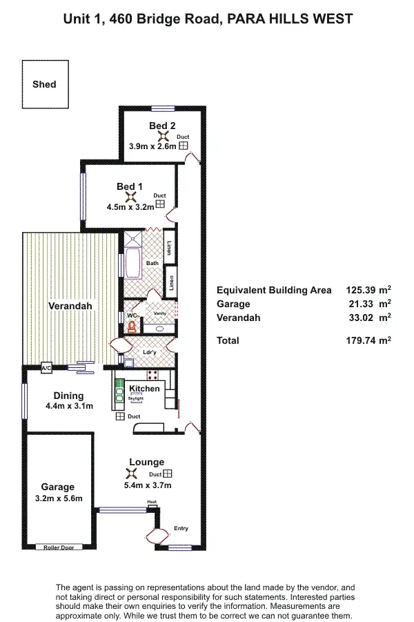 Floorplan of Homely unit listing, 1/460 Bridge Road, Para Hills West SA 5096
