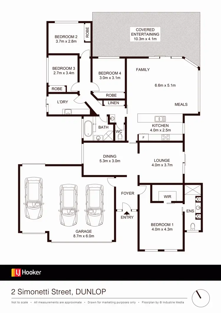 Floorplan of Homely house listing, 2 Simonetti Street, Dunlop ACT 2615