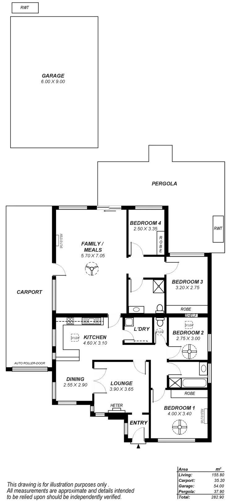 Floorplan of Homely house listing, 7 Templewood Avenue, Manningham SA 5086