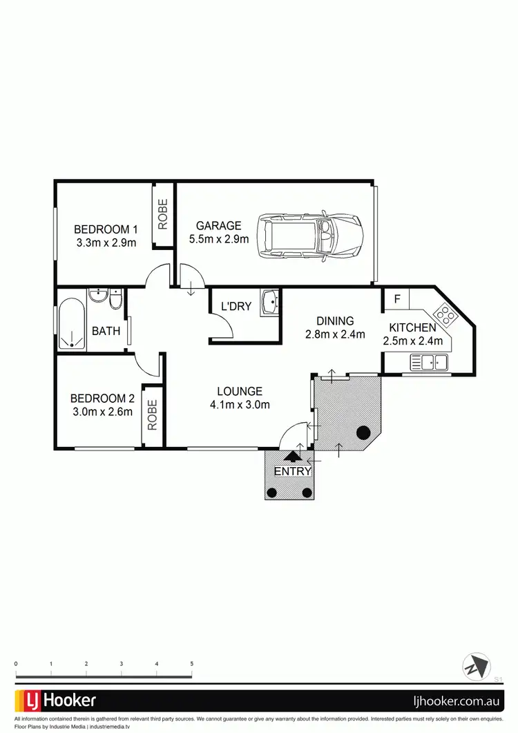 Floorplan of Homely villa listing, 2/61 Targo Road, Girraween NSW 2145