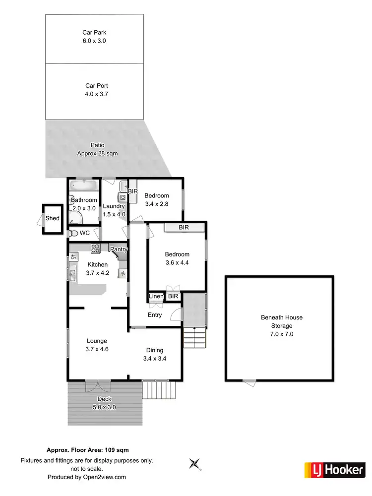 Floorplan of Homely house listing, 1/78 Gepp Parade, Derwent Park TAS 7009