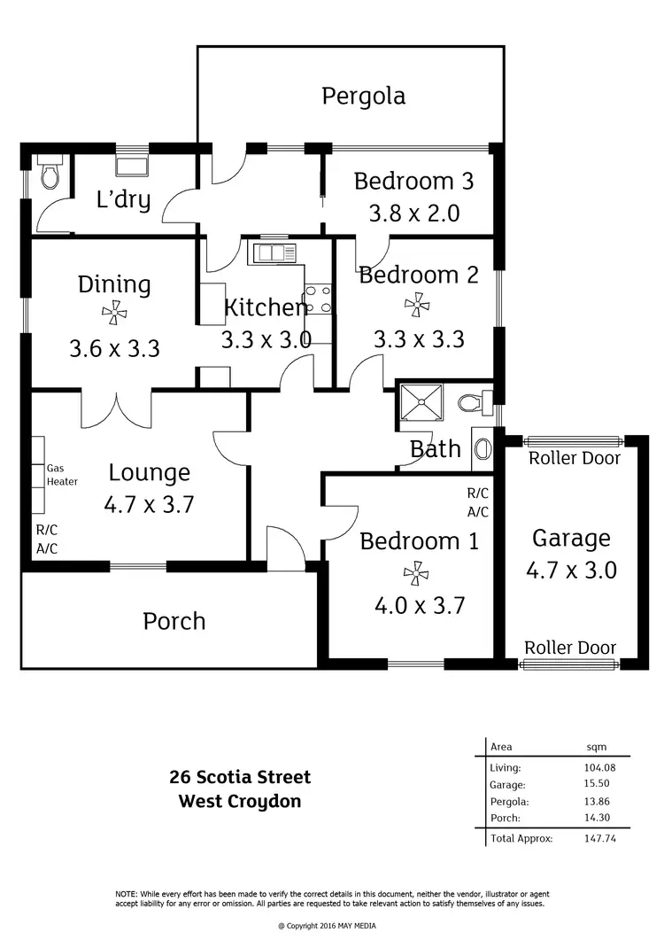 Floorplan of Homely house listing, 26 Scotia Street, West Croydon SA 5008
