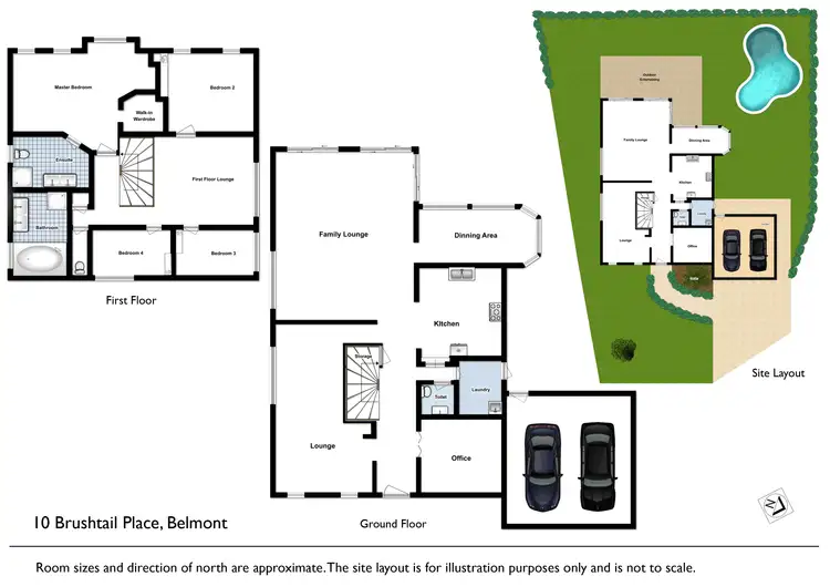 Floorplan of Homely house listing, 10 Brushtail Place, Belmont NSW 2280