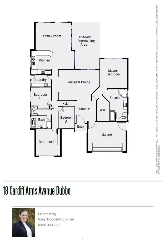 Floorplan of Homely house listing, 18 Cardiff Arms Avenue, Dubbo NSW 2830