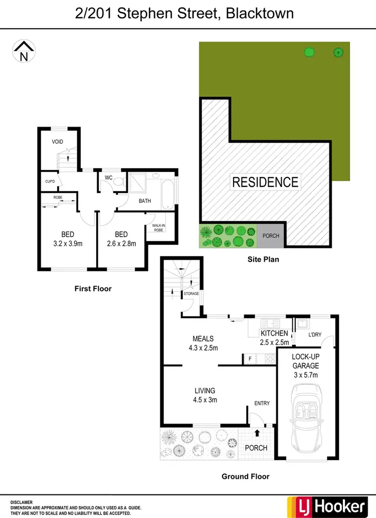 Floorplan of Homely townhouse listing, 2/201 Stephen Street, Blacktown NSW 2148