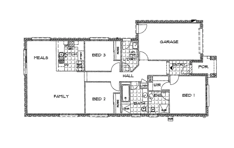 Floorplan of Homely house listing, 42 Moorookyle Avenue, Tarneit VIC 3029