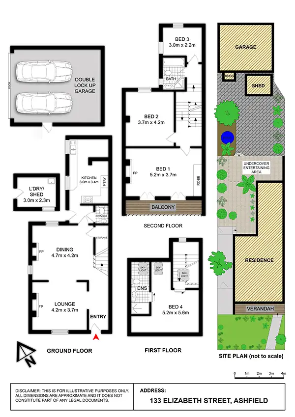 Floorplan of Homely house listing, 133 Elizabeth Street, Ashfield NSW 2131