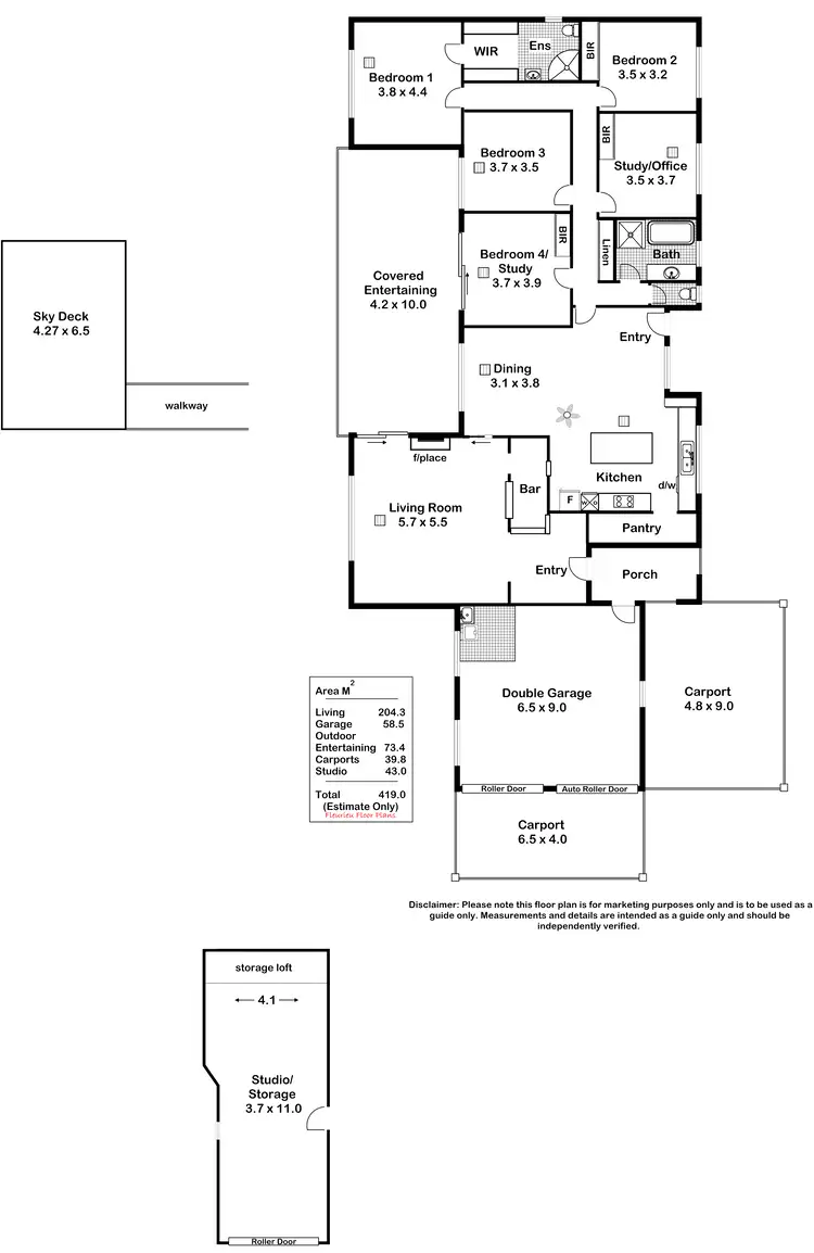 Floorplan of Homely rural property listing, 155A Crows Nest Road, Port Elliot SA 5212