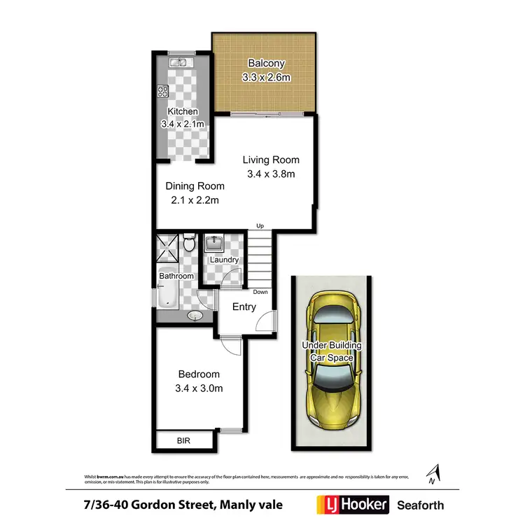 Floorplan of Homely apartment listing, 7/36-40 Gordon Street, Manly Vale NSW 2093
