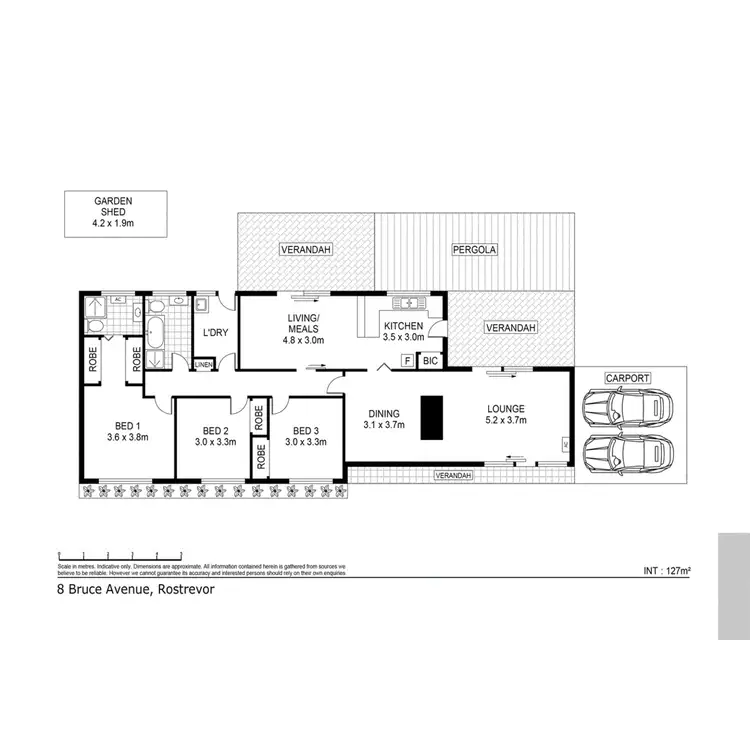 Floorplan of Homely house listing, 8 Bruce Avenue, Rostrevor SA 5073