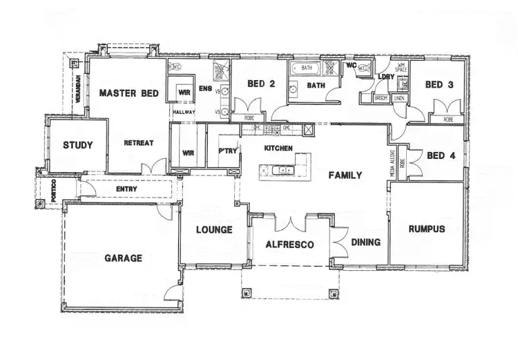 Floorplan of Homely house listing, 128 Yuruga Boulevard, Point Cook VIC 3030