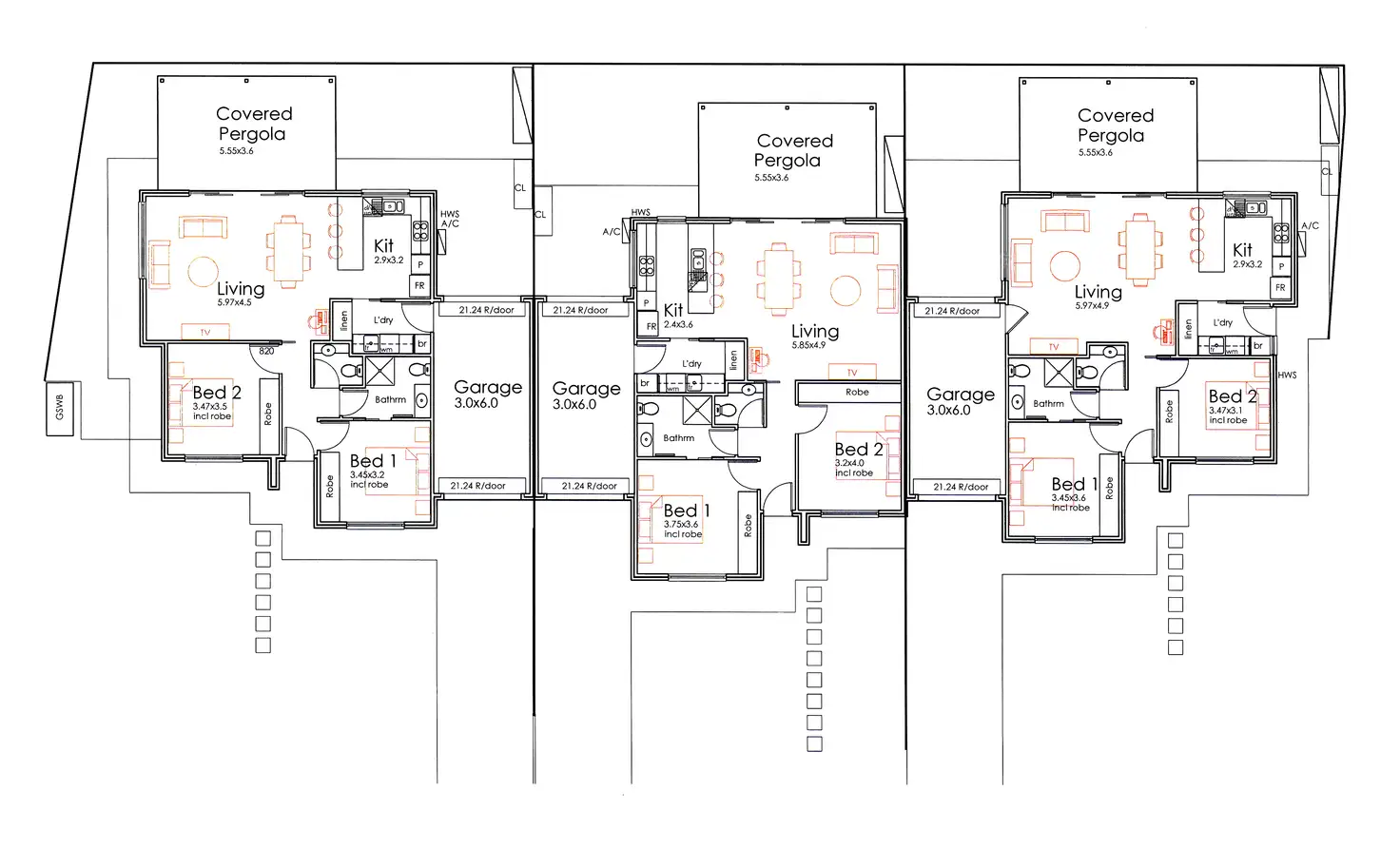 Floorplan of Homely house listing, 1-2-3/1A Parsons Street, Oaklands Park SA 5046