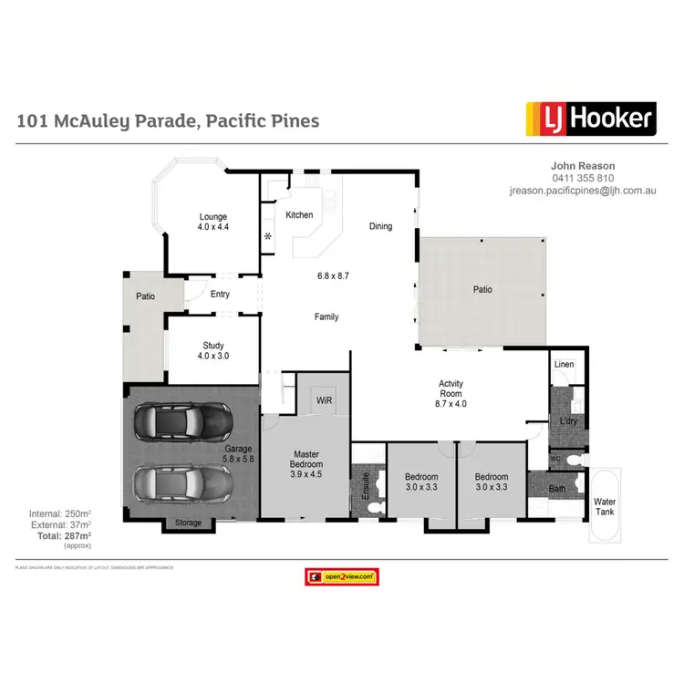 Floorplan of Homely house listing, 101 Mcauley Parade, Pacific Pines QLD 4211