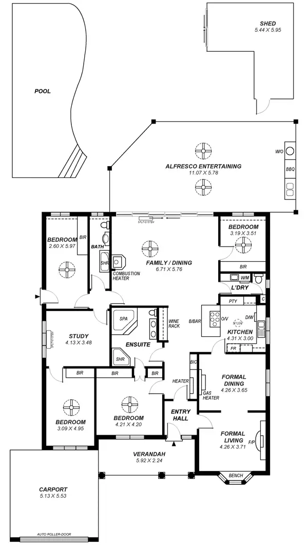 Floorplan of Homely house listing, 3 Lechfield Crescent, Trinity Gardens SA 5068