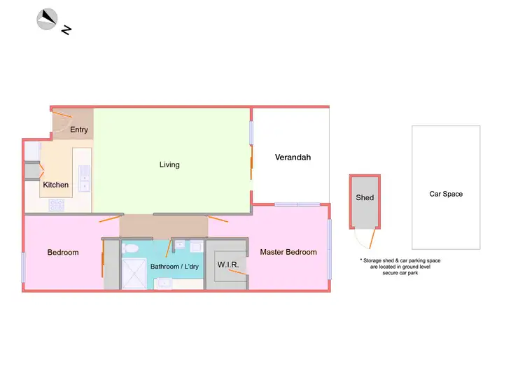 Floorplan of Homely apartment listing, 2-13 King Street, Bayswater VIC 3153