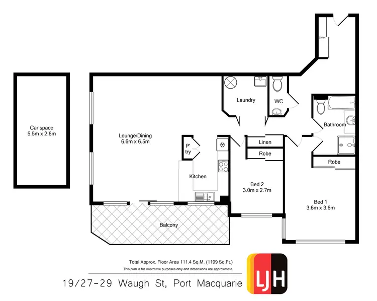 Floorplan of Homely apartment listing, 19/27-29 Waugh Street, Port Macquarie NSW 2444