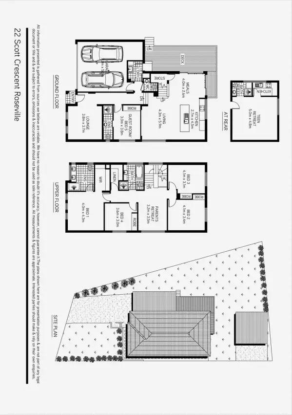 Floorplan of Homely house listing, 22 Scott Crescent, Roseville NSW 2069
