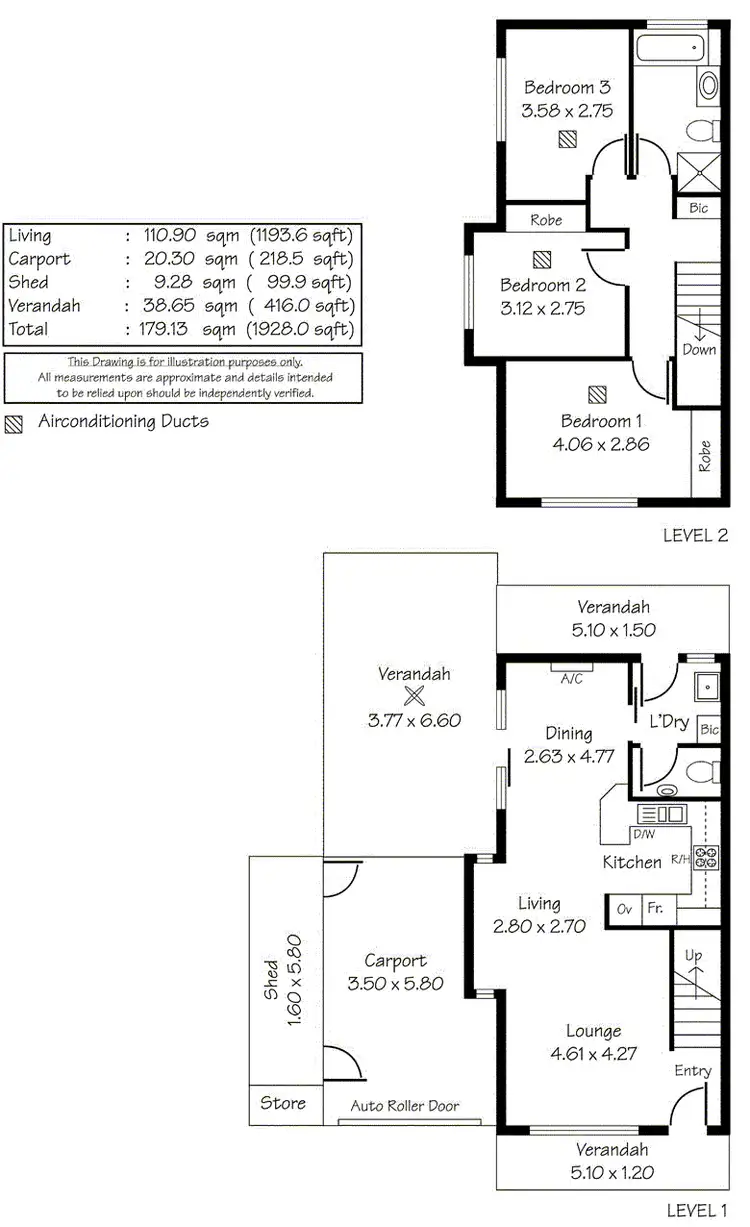 Floorplan of Homely house listing, 1/166 Trimmer Parade, Seaton SA 5023