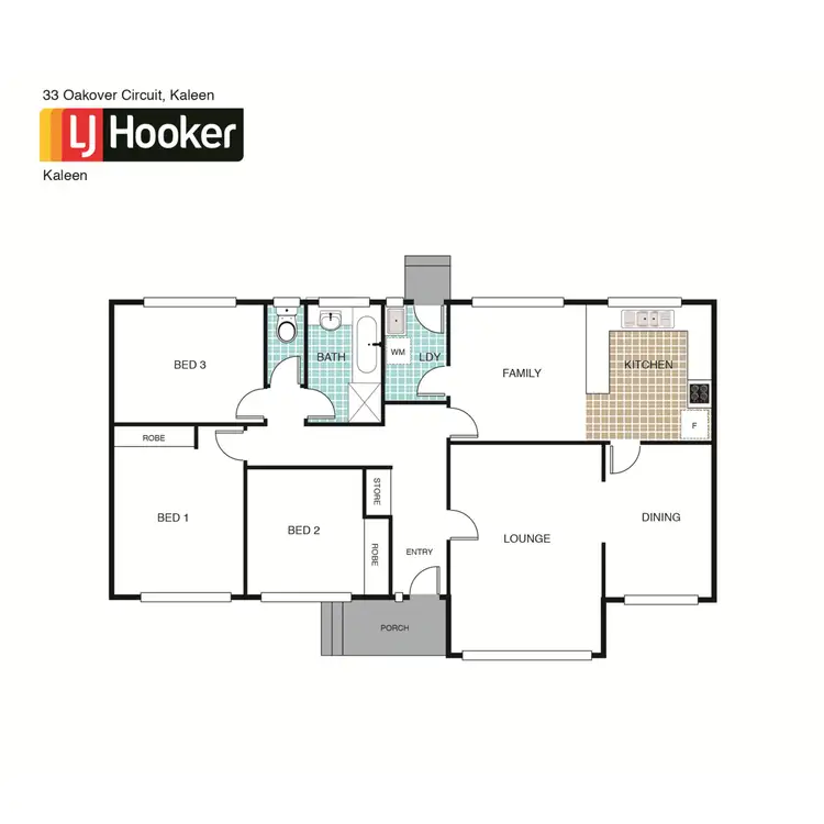 Floorplan of Homely house listing, 33 Oakover Circuit, Kaleen ACT 2617