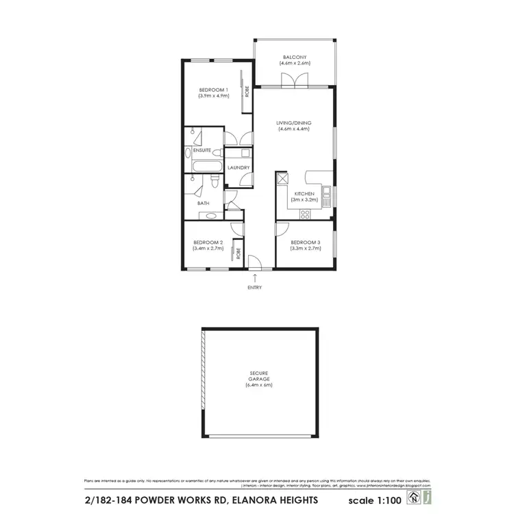 Floorplan of Homely unit listing, 2/182-184 Powder Works Road, Elanora Heights NSW 2101