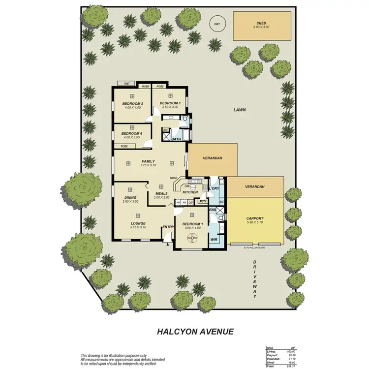 Floorplan of Homely house listing, 28 Halcyon Avenue, Greenwith SA 5125