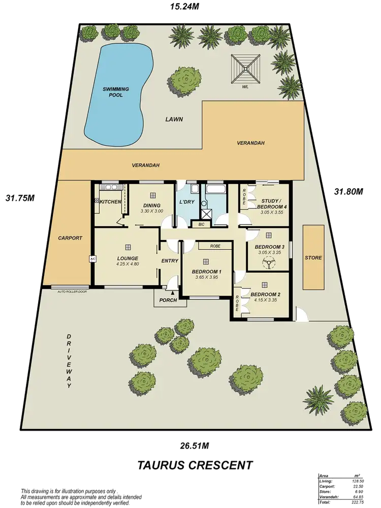 Floorplan of Homely house listing, 20 Taurus Crescent, Modbury Heights SA 5092