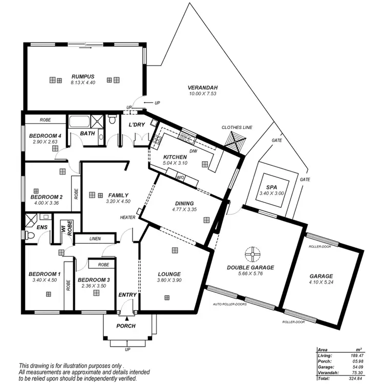 Floorplan of Homely house listing, 1 Kincraig Crescent, Modbury SA 5092