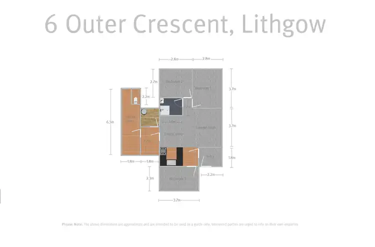 Floorplan of Homely house listing, 6 Outer Crescent, Lithgow NSW 2790