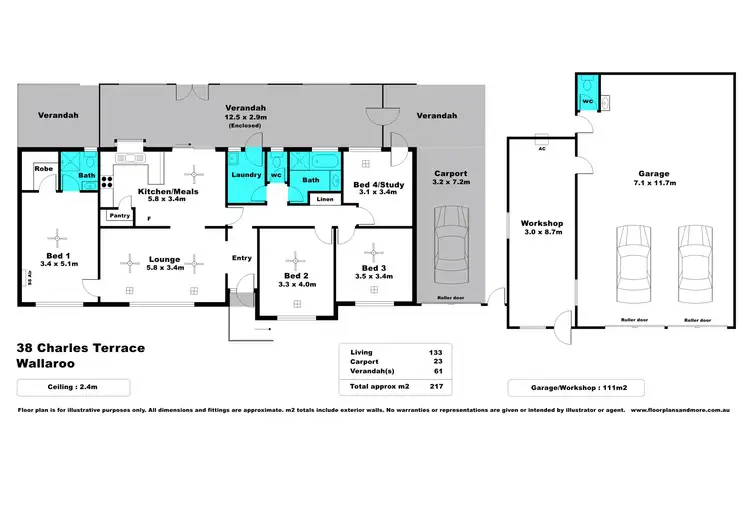 Floorplan of Homely house listing, 38 Charles Terrace, Wallaroo SA 5556
