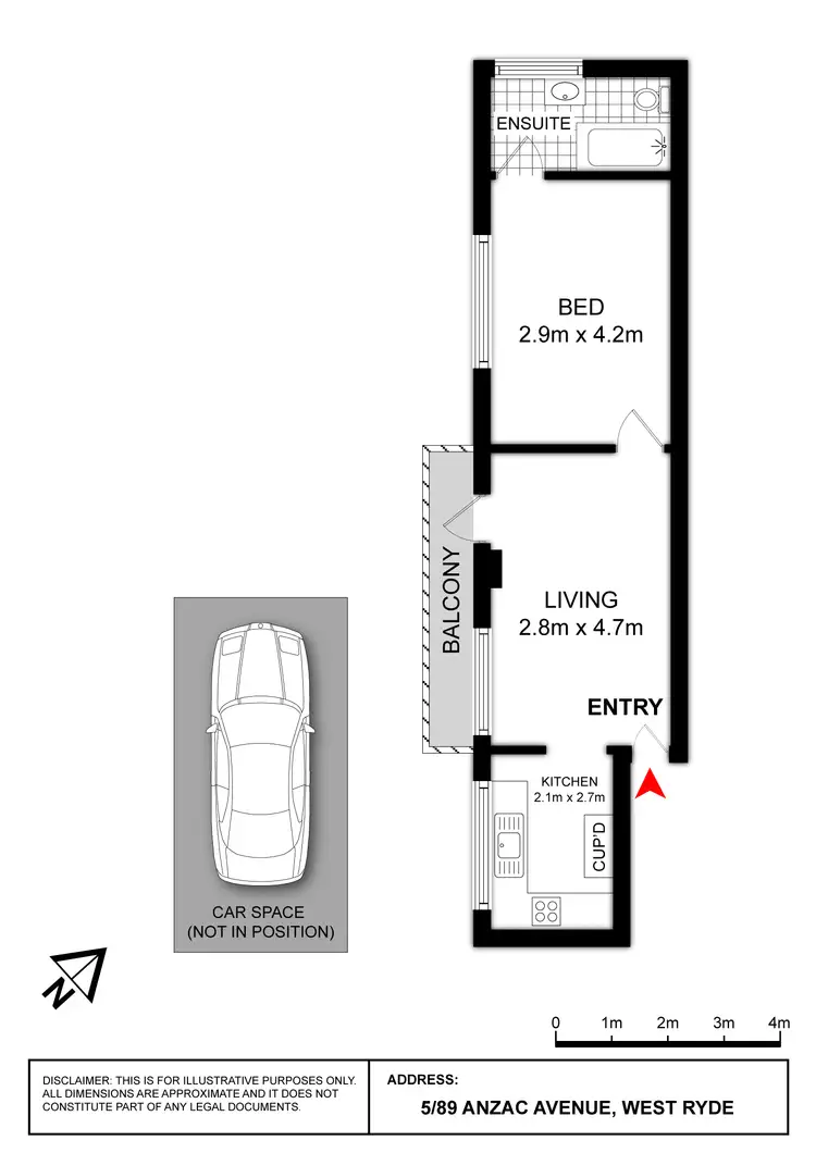 Floorplan of Homely unit listing, 5/89 Anzac Avenue, West Ryde NSW 2114