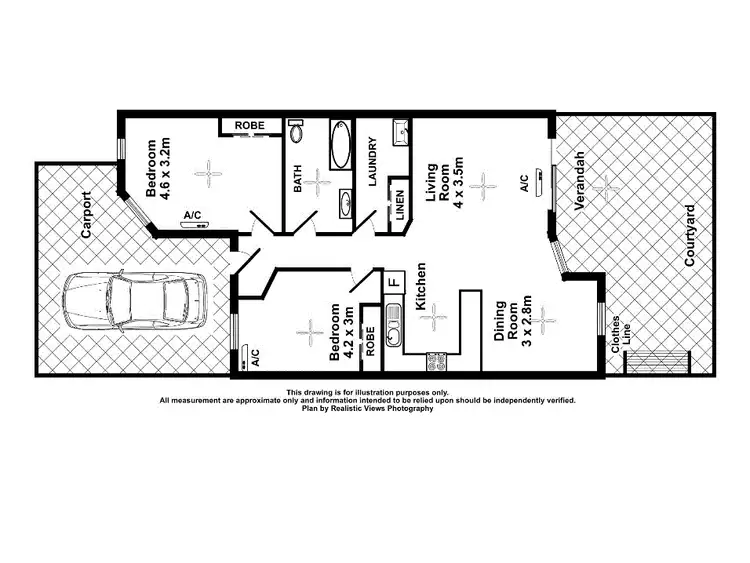 Floorplan of Homely unit listing, 3/26 Forrest Parade, Bakewell NT 832